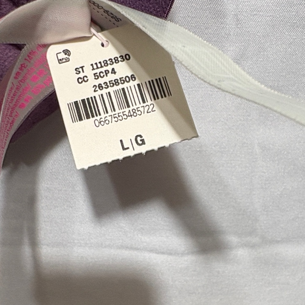 PINK Victoria's Secret Purple Floral & Black Metallic Lace Bralettes - Picture 4 of 9